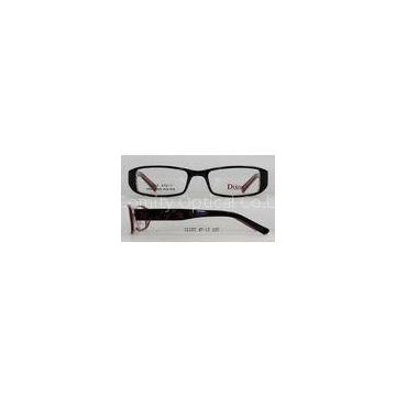 Handmade Acetate Kids Eyeglass Frames , Coffee And Black Vintage Optical Frames