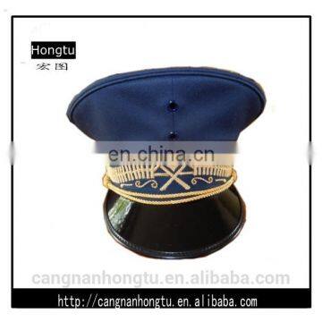 Dark blue Military Uniform with Gold Chin Strap Military hats