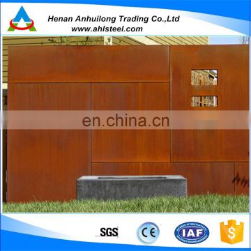 high quality weathering corten steel cladding in steel sheets