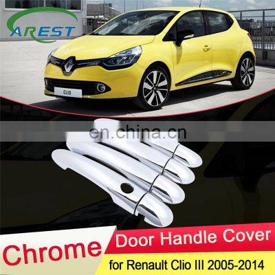 for Renault Clio 3 III 2005 2006 2007 2008 2009 2010 2011 2012 2013 2014 Chrome Door Handle Cover Trim Car Styling Accessories