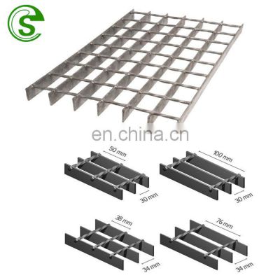 Guangzhou hot dipped galvanized grating building material steel grating for drainage cover grating