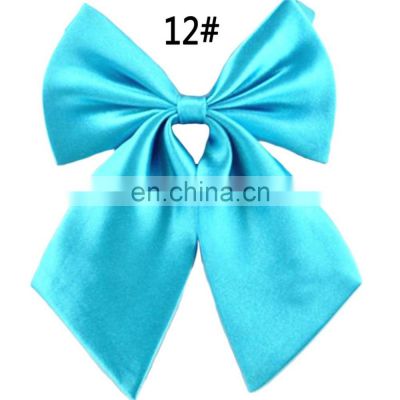 Formal Commercial Bow Tie Butterfly Cravat Silk bowtie Solid Color Marriage Bow Ties For Women Formal Business