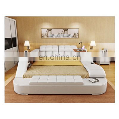 Modern Bedroom King Size Bed Room Furnitures Massage Smart Bed