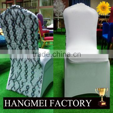 cheap flower back spandex chair cover for sale