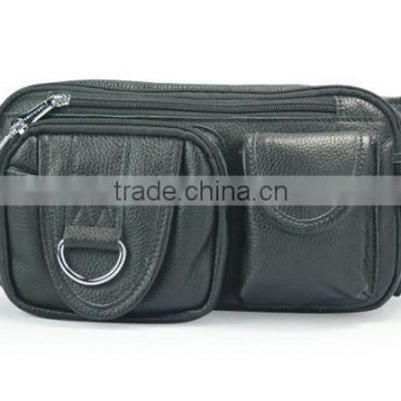 Fashion fanny pack waterproof PU sport waist bag With multi-pockets wholesale in Donguan