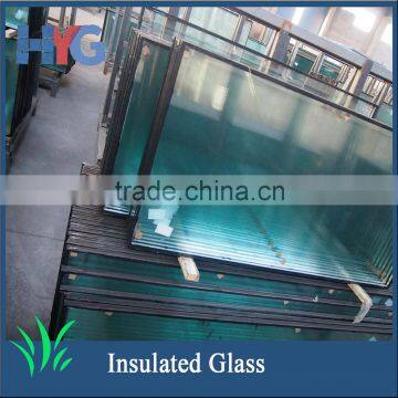 Energy saving and best price door low-e tempered insulated glass wholesale