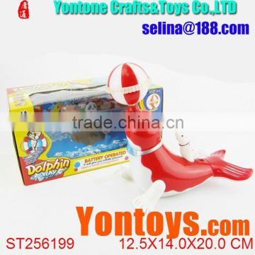 Plastic toy dolphin battery operated