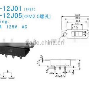 SS-12G01-12G05 Slide Switch
