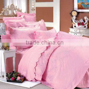 5 piece pink wedding bed in a bag comforter set