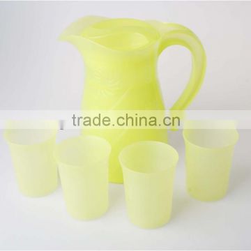 BPA free colorful high quality water jug with cup