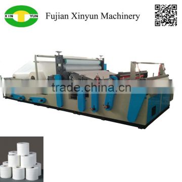 Multi function toilet paper and kitchen towel rewinding machinery