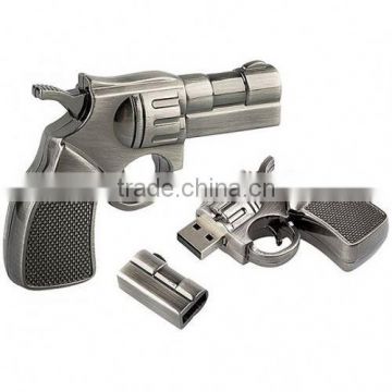 2014 new product wholesale gun shape usb flash drive free samples made in china