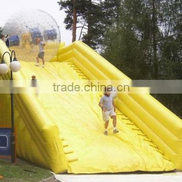 Latest inflatable zorb ramp, inflatable ramp for zorb ball