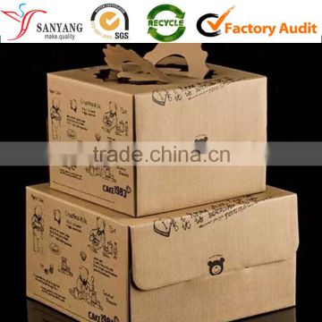 Kraft paper corrugated box with double wall for buffering protection