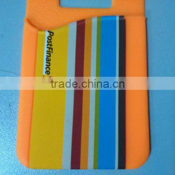 silicone wallet with 3m adhesive sticks
