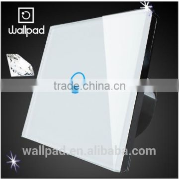 Wallpad Modern LED Waterproof White Crystal Glass 110~250V 1 gang 2 way Touch Screen Light Control Wall Switch                        
                                                Quality Choice