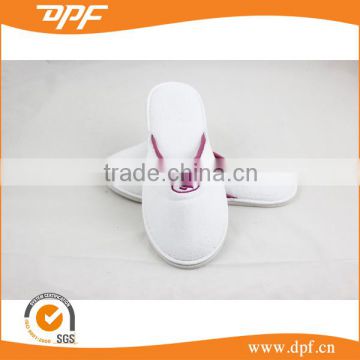 wholesale china textile purple cotton terry women slippers