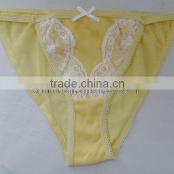 yellow lace disposable underwear