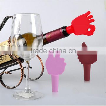 The latest custom silicone rubber wine bottle stopper,with cute & funny silicone rubber wine bottle stopper