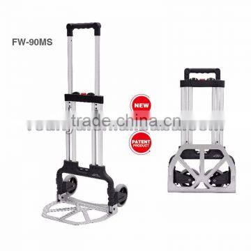 Aluminium Cart Folding Dolly Push Truck Hand Collapsible Trolley Luggage
