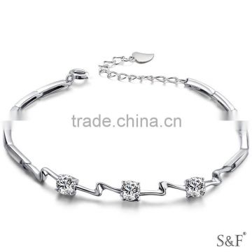 MLL11 Women Fashion charm 925 silver bracelet