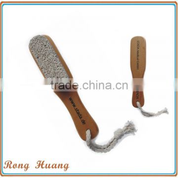 Pumice stone with wooden handle