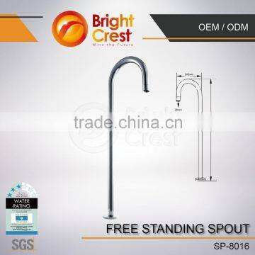 Luxury Long Neck Deck Mounted Bath Shower Faucets