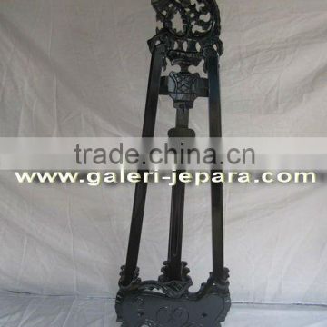 Antique Black Furniture - French Painting Easel from Mahogany Wood