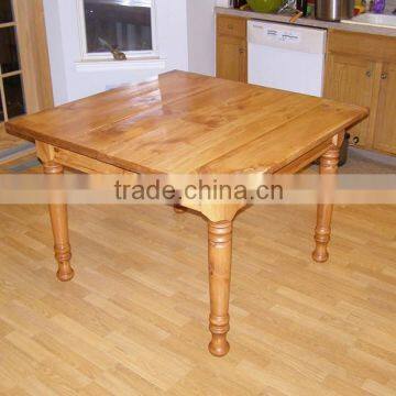 Custom turned wood dining table legs in high quality