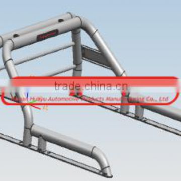 High quality Stainless Steel Roll Bar with light and handle FOR 2009 triton
