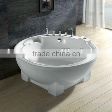modern luxury massage bathtub,round freestanding spa tub
