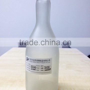 350ml frosted empty glass saki bottle sake glass bottle
