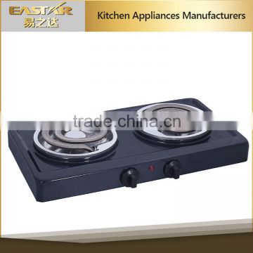 Commercial Cooker Stainless steel housing portable electric double burner electric stove 220v