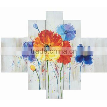 5 Panel Famous Modern Flower Home Goods Wall Art Canvas Painting