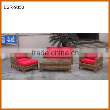 4Pcs Rattan Sofa Chair Set