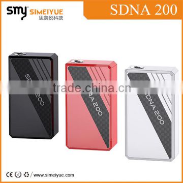 China wholesale 2015 hot selling e cigarette SDNA 200 teperature control box mod with authentic Evolv DNA 200 clip
