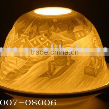 Porcelain Tealight Holder - Dome shape-BC007-08006