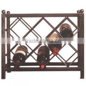 wrought iron wine rack