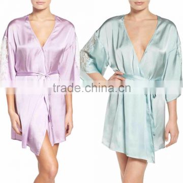 Robes for Bridesmaids Robes Satin Cheap Silk Pajamas Sleepwear Pajamas Wholesale Custom Made in China