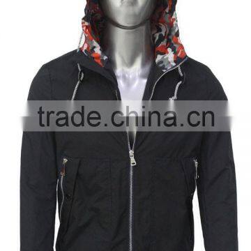 Alike 2015 fashion jacket men's single jacket with hood