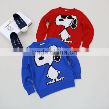 Tide brand children 's clothing girls winter simple pure cotton sweater pullover of single wholesale