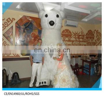 HI CE new products 3m inflatable mascot costume adult polar bear costume