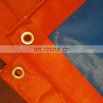 100% virgin light orange High quality strength PE tarpaulin
