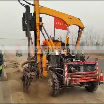 Highway Guardrail Hydraulic Post Pile Driver Price