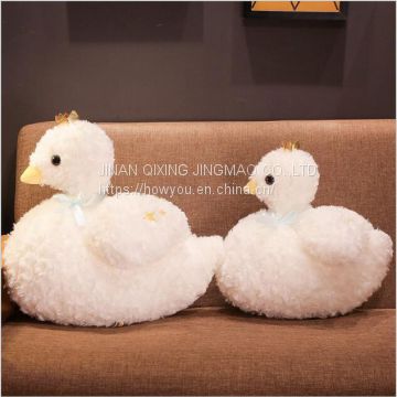 Crown Goose Plush Toy For Sale  / Children Pillow for Girls