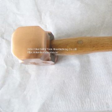 non sparking tools  sledge copper hammer wood handel