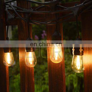Customized PVC Rubber cable IP65 waterproof outdoor garden pation lights string