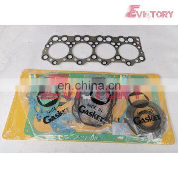 For MITSUBISHI 4D35 full complete gasket kit with cylinder head gasket