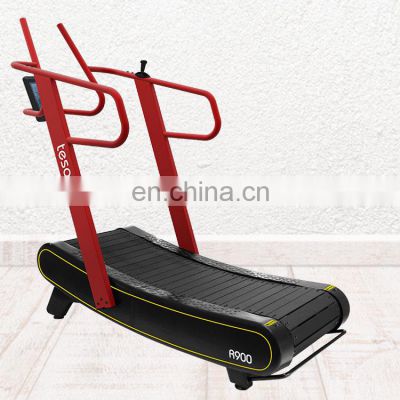 woodway Commercial running equipment self-generated curved treadmill prices running machine curved treadmill with resistance