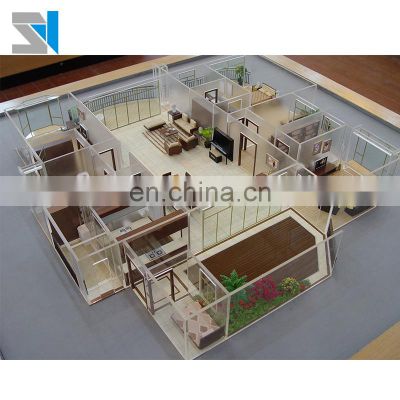 Durable ABS Architecture Model Materials Interior Layout House Model /Furniture model